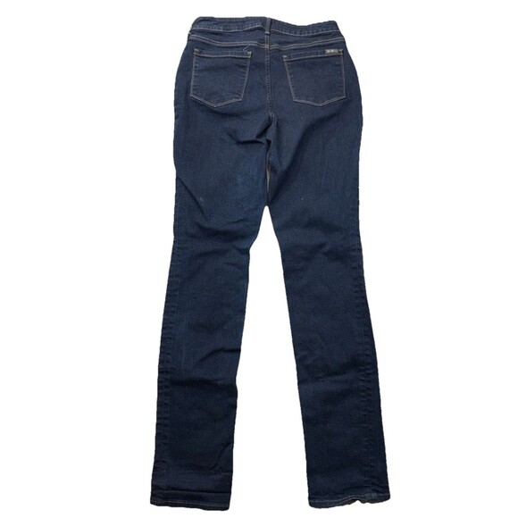 Eddie Bauer Jeans Women’s 8 Tall Curvy Straight Leg Dark Wash Denim Mid Rise - Picture 4 of 11